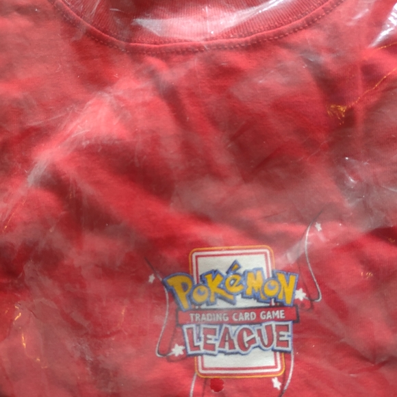 Pokemon Other - Vintage 90s Authentic Vintage Pokémon T-shirt red trading card game league new